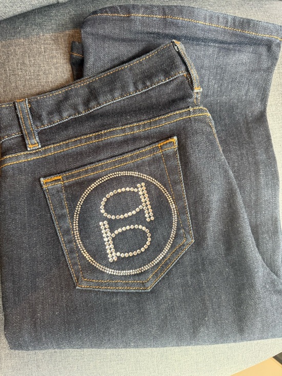 bebe Denim - Vintage Y2K BEBE Jeans | Dark Wash  | Rhinestone Logo | Size 30